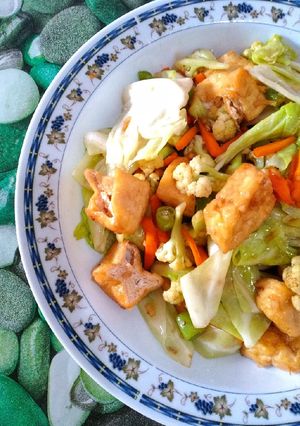 Foto resep Garlic vegetable stir fry