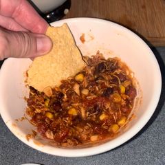 A picture of Quick & Easy Slow cooker Chicken Taco Soup.