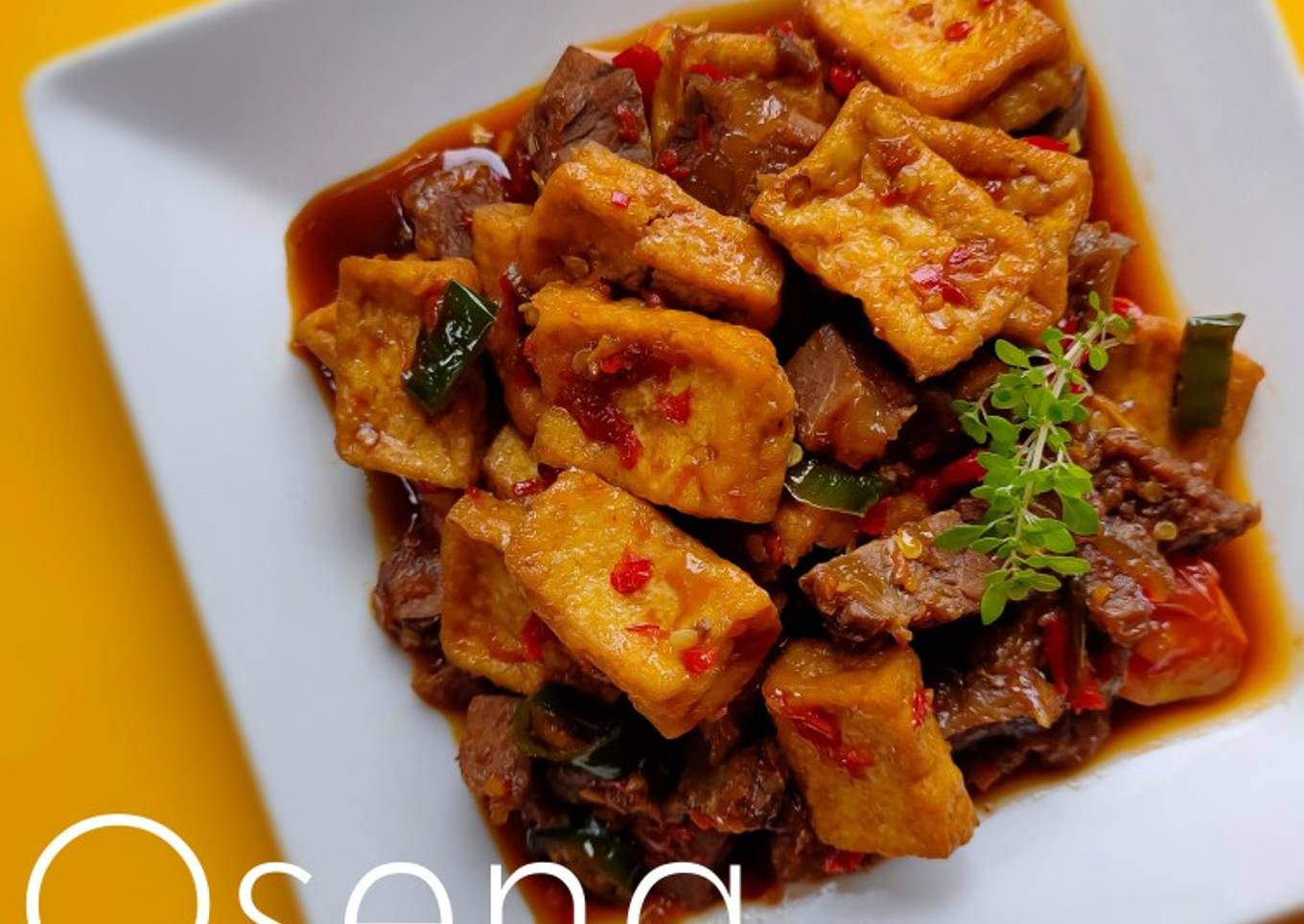 Oseng Daging Tahu