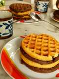 Waffles caseros con levadura (belgas)