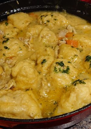 A picture of Chicken and Dumplings.