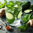 Refreshing Mint & Cucumber Detox Water: