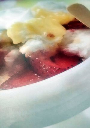 A picture of Angel Berry Pudding.