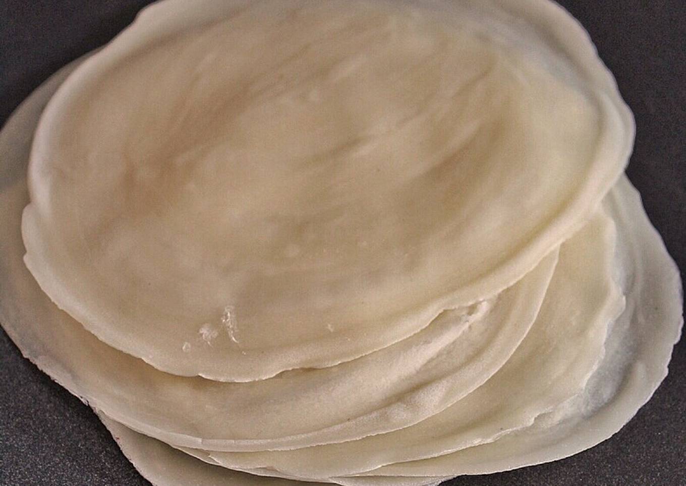 How to make Spring roll wrappers at home with a simplified method