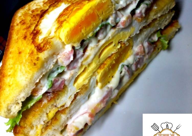 Recipe of Favorite Egg in a hole sandwich