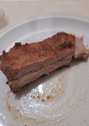 Una foto de Pechito de cerdo marinado