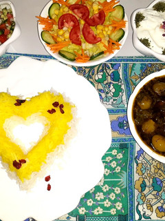 عکسی از دستور خورشت گوجه سبز
