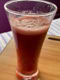 Jugo helado de fresas