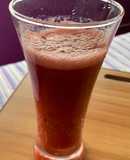 Jugo helado de fresas