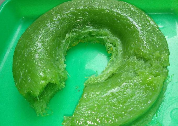 Langkah Mudah untuk Menyiapkan Kue Bihun Pandan wangi vla keju parut Anti Gagal