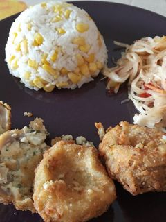 Juhtúróval töltött rántott gomba 🍄 recept fotója