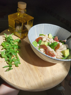 Una foto de Ensalada de alubias