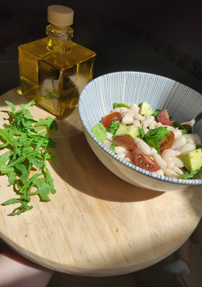 Una foto de Ensalada de alubias