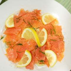 Salmon Carappcio A picture of Salmon Carappcio.
