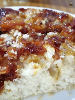 Una foto de Tarta de manzana invertida (apto vegana)
