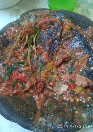 Foto resep Ikan Asap dipenyet sambel kemangi