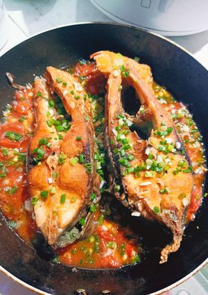 Hình của món Cá chim sốt cà chua 🍅🍅.