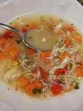 Sopita de pollo saludable
