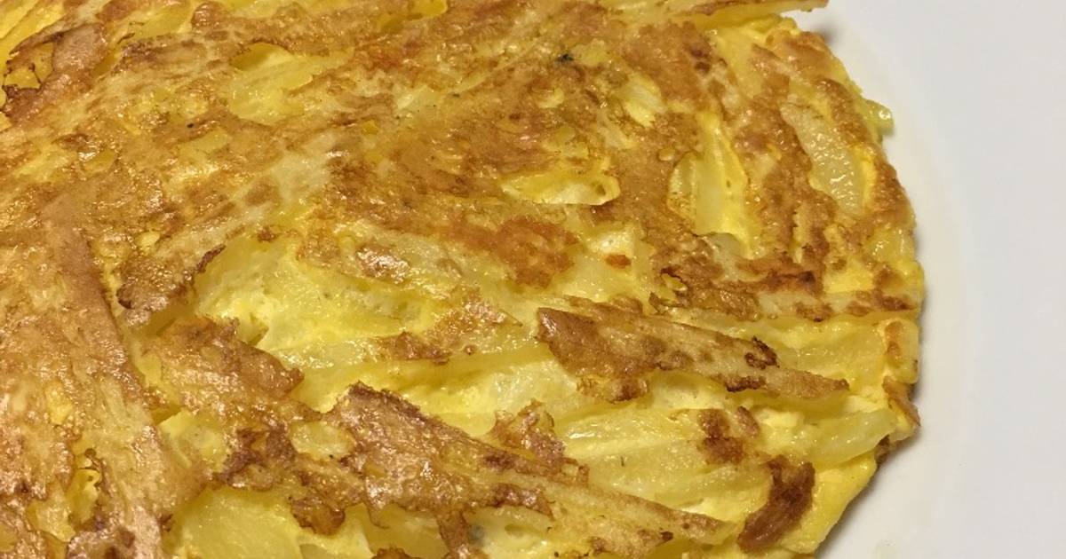 Tortilla con la papa rallada 309 recetas caseras Cookpad