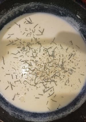 Una foto de Salsa de queso al romero para pasta