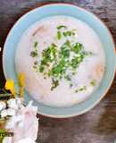 Cháo gà bằng nồi cơm điện