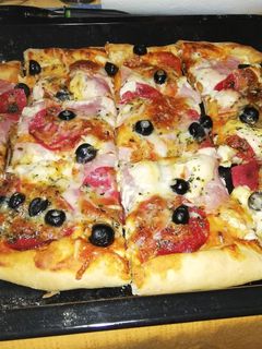 Una foto de Pizza casera