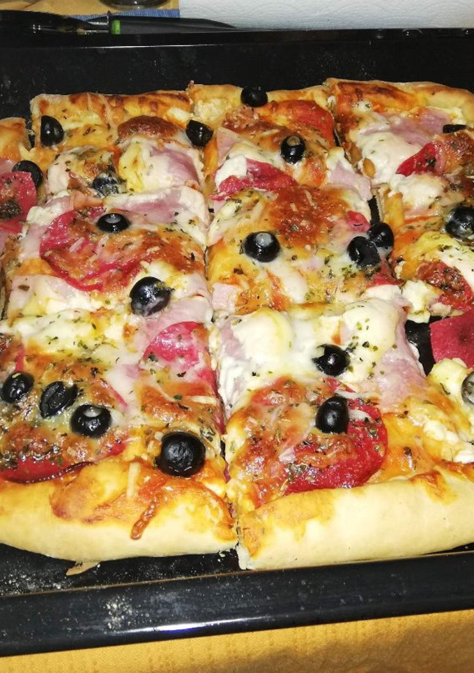 Una foto de Pizza casera