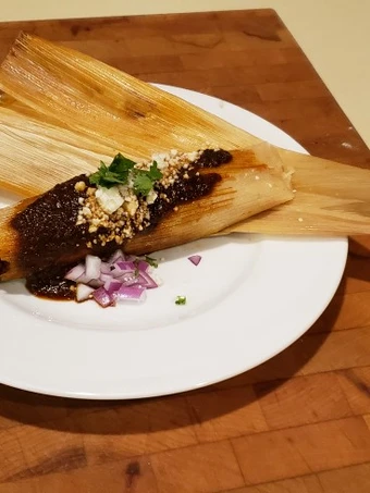 Recipe Smokey Red Chile Shredded Beef Tamales which So Delicious