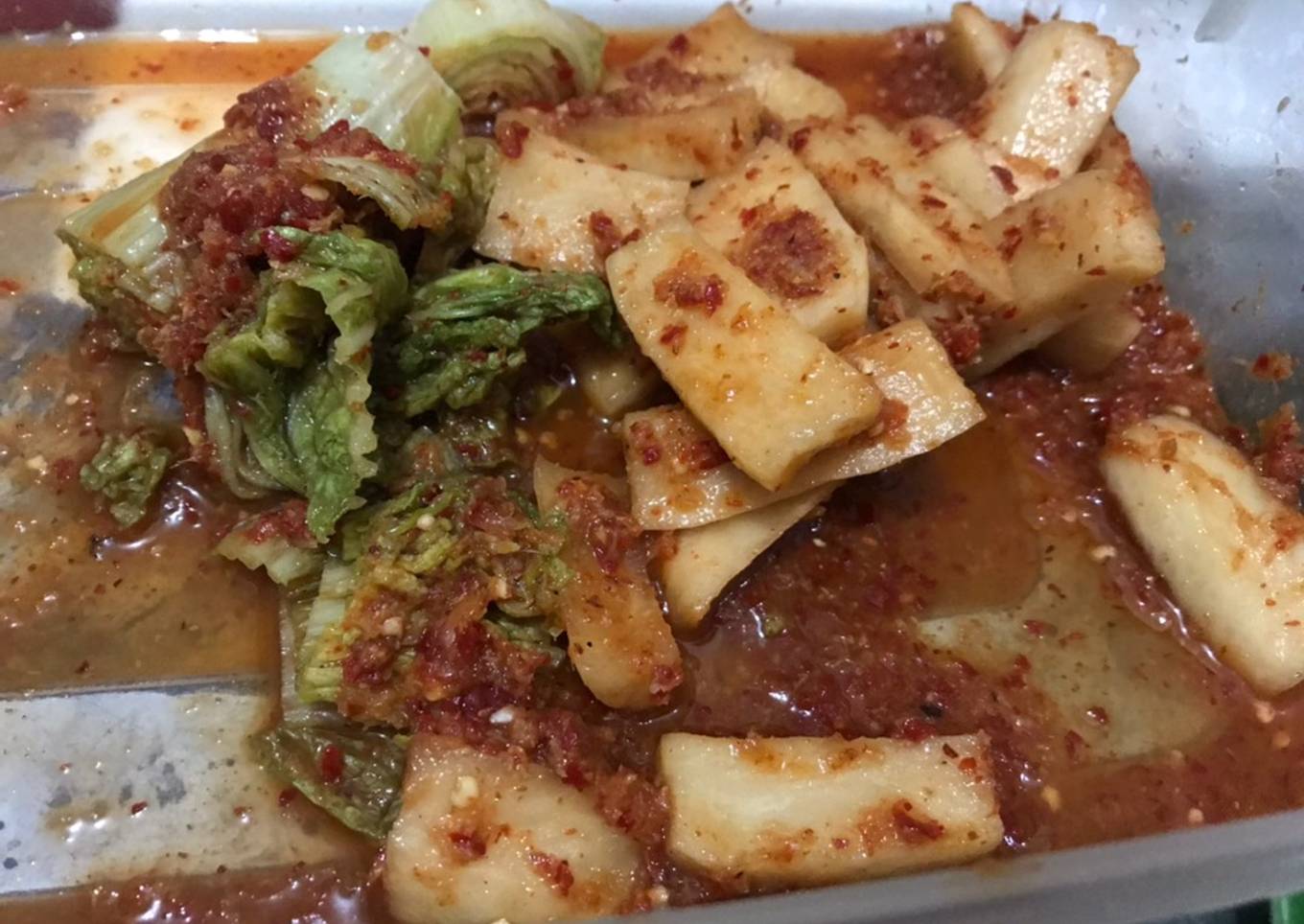 Kimchi sawi kimchi lobak