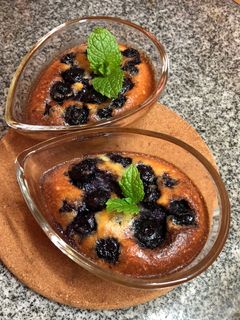 氣炸藍莓克拉芙緹 的食譜成品照片