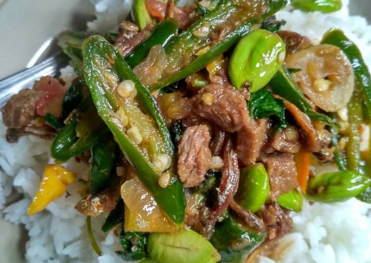 Resep Cok racok pete Anti Gagal