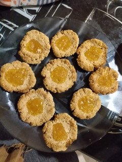 Una foto de Pepas de avena y dulce de batata