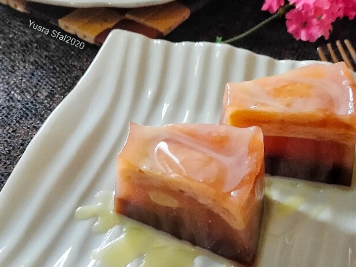 Cara Mudah Membikin Resep Puding lapis Coklat Malkist Keju Tabur yang Enak Banget Anti Ribet, Mantap