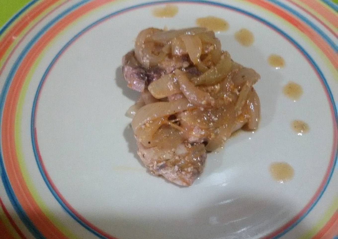 Atún encebollado con thermomix