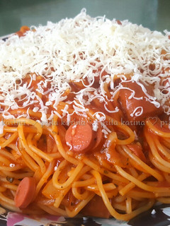Foto resep Spaghetti Bolognaise (ala sate sosis) 👍