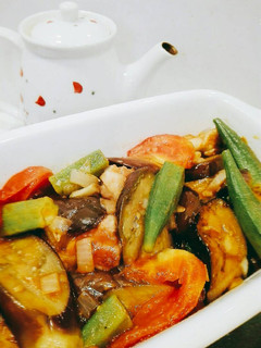 Foto resep Simple Eggplant & Okra Ratatouille