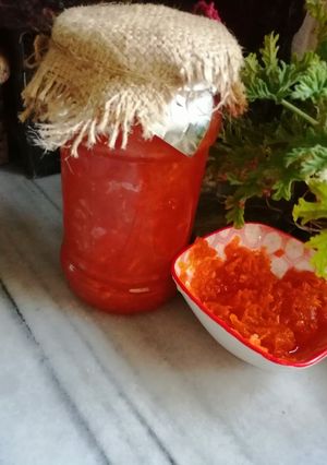 صورة لوصفة مربى الجزر الشهي 🥕🥕