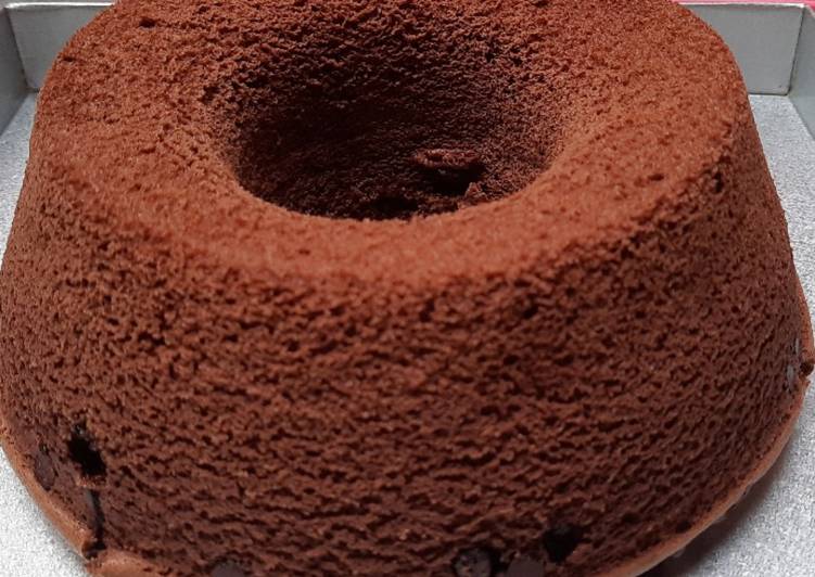 Chiffon Cake Triple Choco