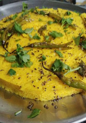 A picture of Soft dhokla.