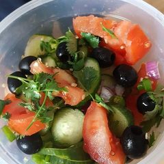 A picture of Yummy salad.