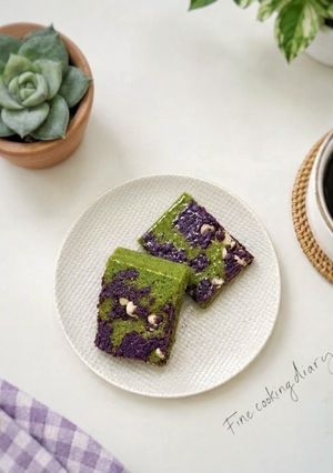 Foto resep Matcha Ube Brookies
