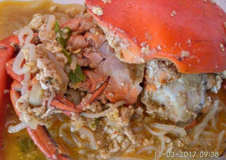 Kepiting Shirataki Bumbu Kari (Keto) #ketopad