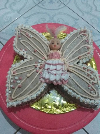 Cara Mudah Membuat Resep  Ogura Cokelat Barbie Birthday Cake yang Lezat Sekali, Lezat Sekali