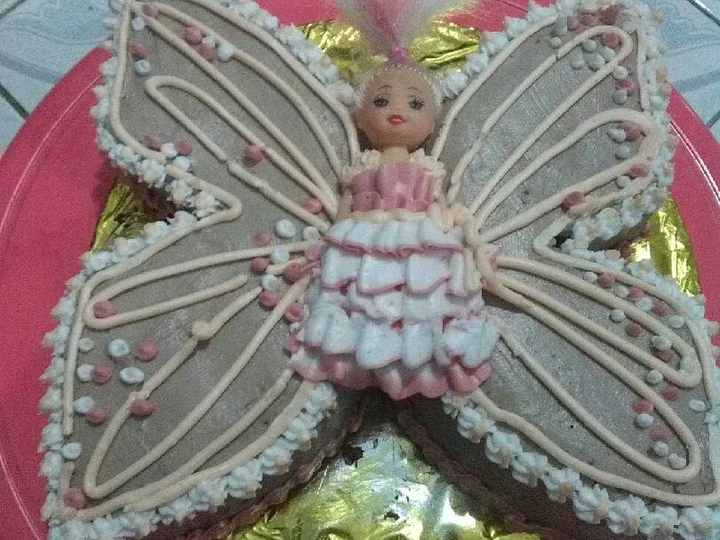 Langkah Gampang Menyiapkan Resep  Ogura Cokelat Barbie Birthday Cake yang Enak, Sempurna