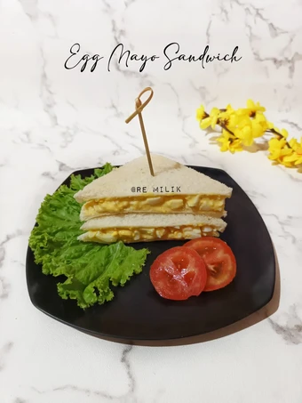 Cara Gampang Membuat Resep 272. Egg Mayo Sandwich yang Uenak Anti Ribet, Mantap Sekali