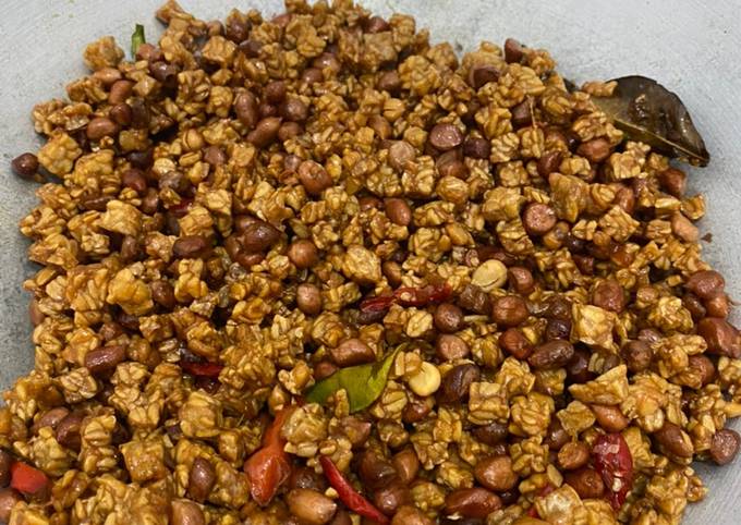 Resep Kering Tempe kacang yang Enak