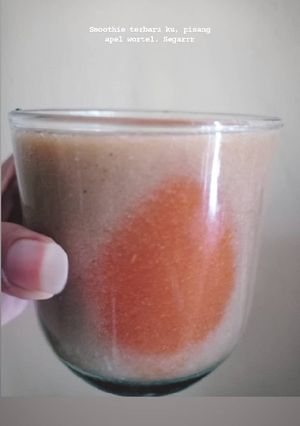 Foto resep Smoothie pisang apel wortel