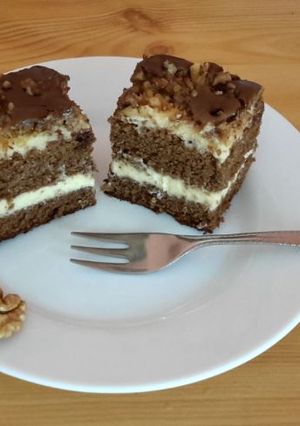 Maci kávés szelet recept fotója