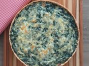 Uma foto de espinafre quiche
