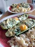Zapallito con espinacas, ricotta y huevo